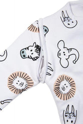 Meyco - Baby Sleeping Bag, Detachable Sleeve Lined Animals 90cm - Mari Kali Stores Cyprus